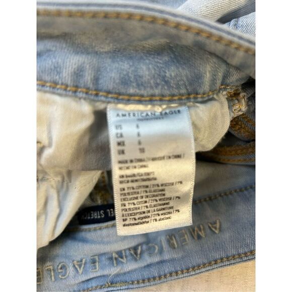 American eagle size 6 jean shorts light blue - Picture 4 of 8